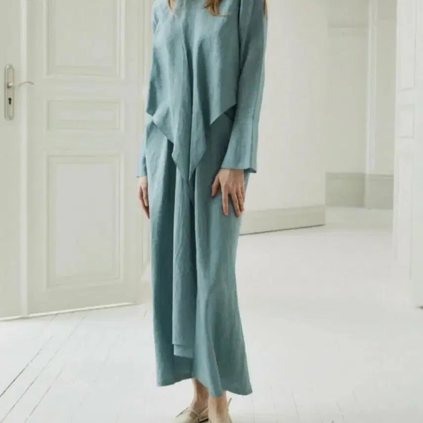 [BUNJANG] Brand Mint Long Dress / 민트 롱 원피스(브랜드 제품)