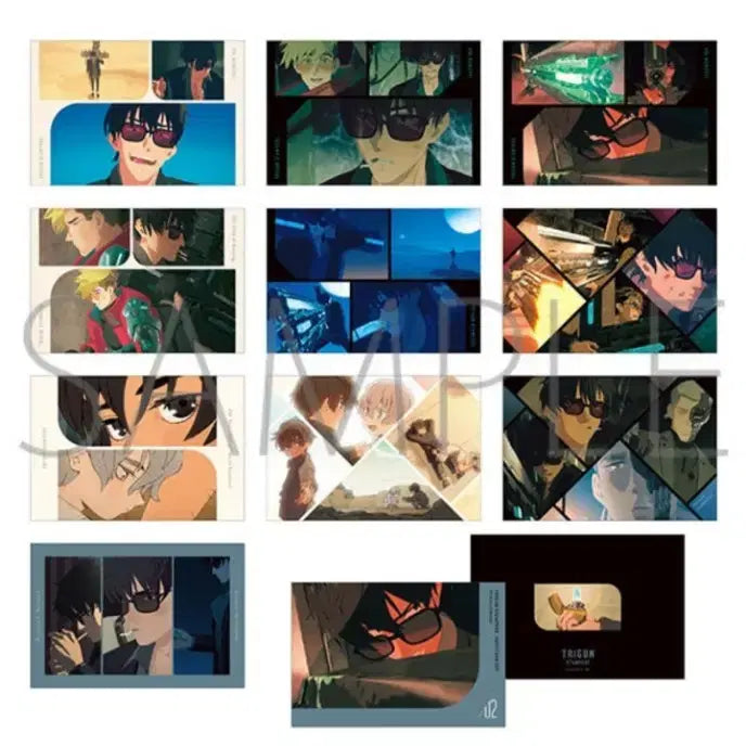 [BUNJANG] Trigun Stampede Vash &amp; Wolfwood Postcard Set / 트라이건 스탬피드 포스트카드 북 엽서북 밧슈 울프우드