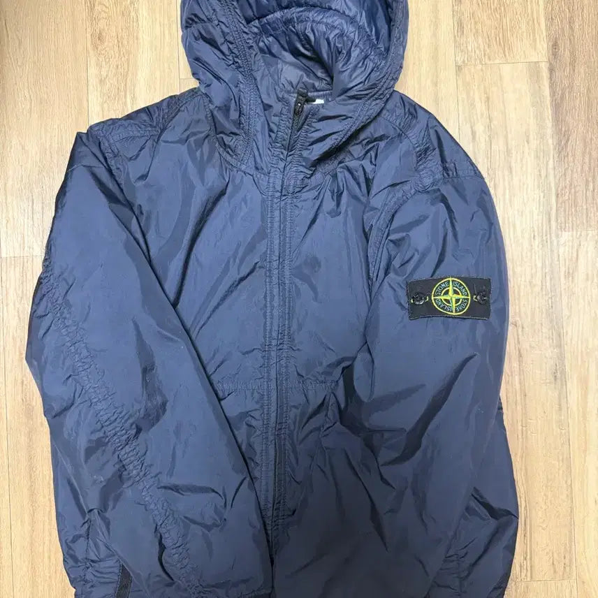 [BUNJANG] Stone Island Crinkle Laps Padded Windbreaker Navy (M) / (M)스톤아일랜드 크링클랩스 패딩 바람막이 네이비