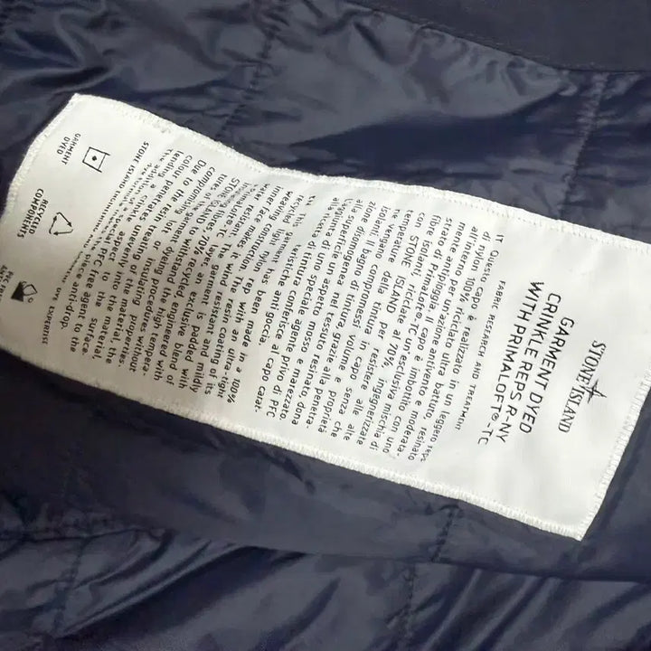[BUNJANG] Stone Island Crinkle Laps Padded Windbreaker Navy (M) / (M)스톤아일랜드 크링클랩스 패딩 바람막이 네이비
