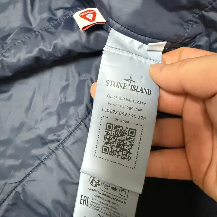 [BUNJANG] Stone Island Crinkle Laps Padded Windbreaker Navy (M) / (M)스톤아일랜드 크링클랩스 패딩 바람막이 네이비