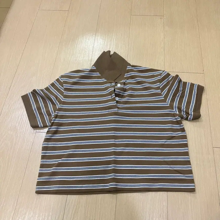 [BUNJANG] Uniqlo Striped Polo Shirt / 유니클로 카라 반팔티