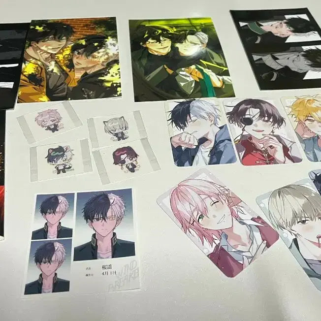 [BUNJANG] Wind Breaker Photocard, Sticker Bundle Set / 윈드브레이커 포토카드 프박 띠부띠부씰, 등 일괄 판매 윈브레