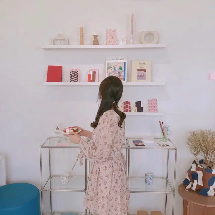[BUNJANG] Aloha Closet Dear May Floral Chiffon Dress - Pink / 알로하클로젯 제작 디어메이 플라워 쉬폰 원피스 핑크 새상품