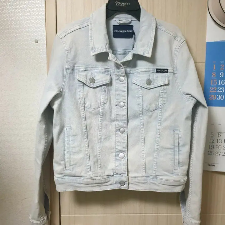 [BUNJANG] Calvin Klein Light Wash Jacket / 캘빈클라인 연청 자켓(스판)