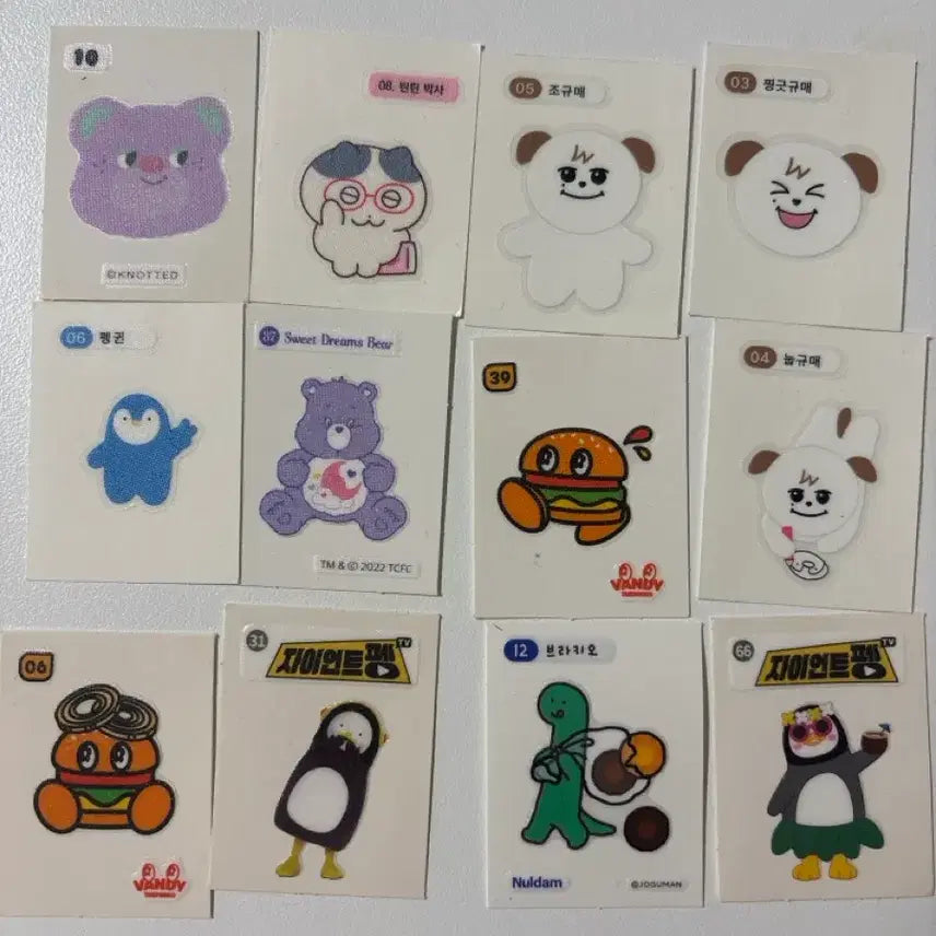[BUNJANG] K-Pop Demons Hunters Stickers Set / 띠부띠부씰 3장 천원(김햄찌 쿠숭이 춘배 케이팝데몬헌터스 외)