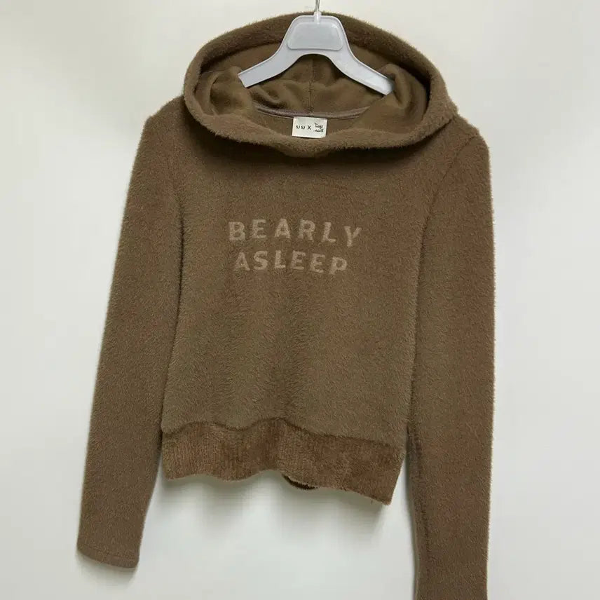 [BUNJANG] SJSJ Teddy Tales Fur Textured Hooded Knit Top / [여자-85]SJSJ X 테디테일즈 퍼 텍스처 후드 니트 탑