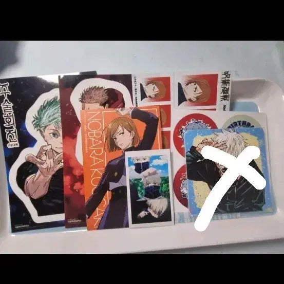 [BUNJANG] Jujutsu Kaisen Sticker &amp; Photocard Bundle Set / 주술회전 고죠 이타도리 쿠기사키 이누마키 굿즈 스티커 포토카드