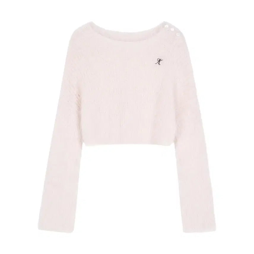 [BUNJANG] Clicheria Cloud One-Shoulder Knit Top / 클리시어 클라우드 원숄더 니트 cloud one-shoulder knit