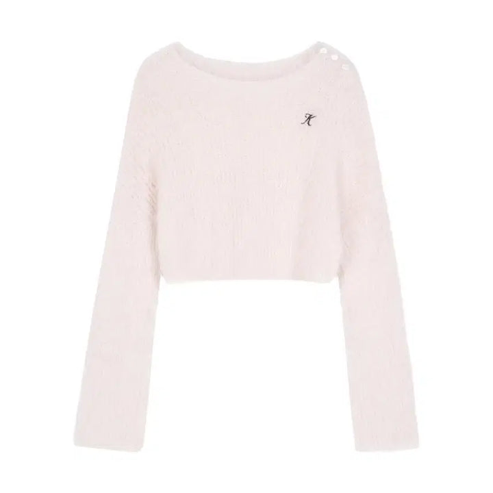 [BUNJANG] Clicheria Cloud One-Shoulder Knit Top / 클리시어 클라우드 원숄더 니트 cloud one-shoulder knit