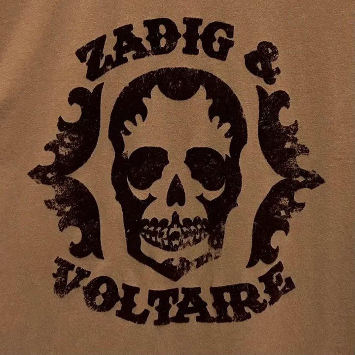 [BUNJANG] Zadig &amp; Voltaire Tommy Skull Print Cotton T-Shirt / [남자-95]쟈딕앤볼테르 토미 스컬 프린트 코튼 티셔츠