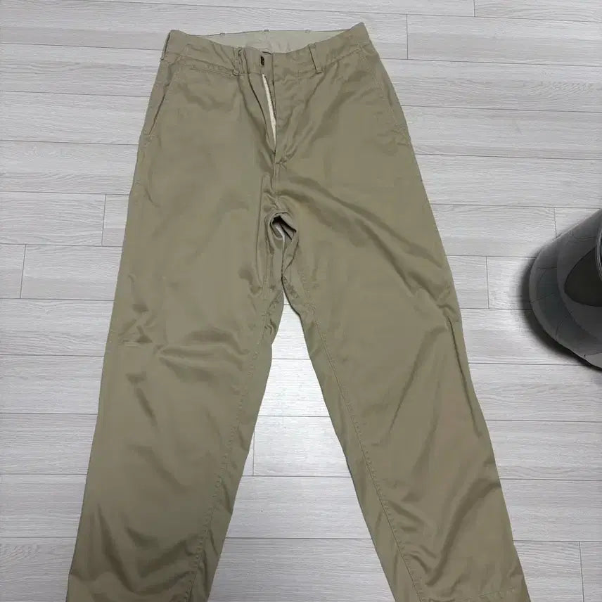 [BUNJANG] Nanamica Wide Chino Pants / 나나미카 와이드치노 카키wm