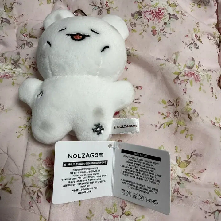 [BUNJANG] Noljagom Bear Doll Keychain / 놀자곰 인형 키링 꼬질