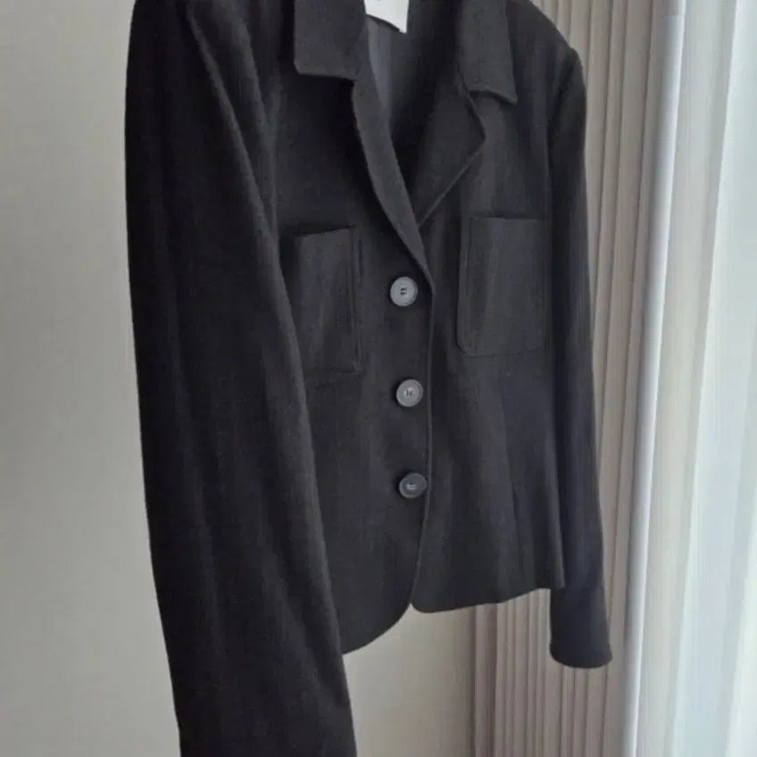 [BUNJANG] 르 Le Herringbone Black Short Jacket / 르 le 헤링본 블랙 숏 자켓
