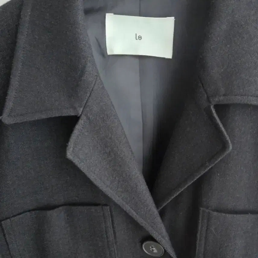 [BUNJANG] 르 Le Herringbone Black Short Jacket / 르 le 헤링본 블랙 숏 자켓