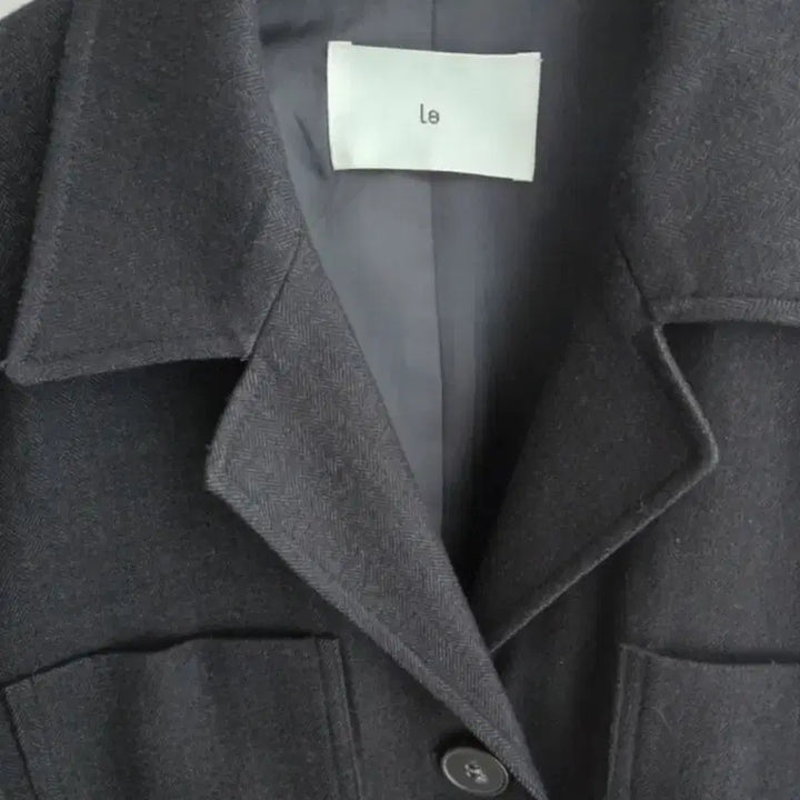 [BUNJANG] 르 Le Herringbone Black Short Jacket / 르 le 헤링본 블랙 숏 자켓