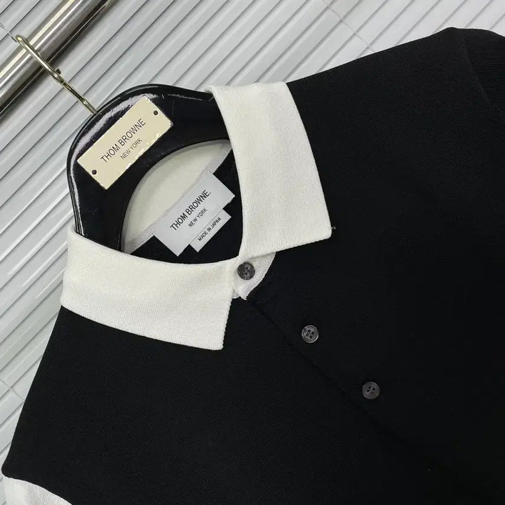 [SOLD OUT] 톰브라운 반팔티셔츠 니트 검흰 올 남녀사이즈 여름 반팔