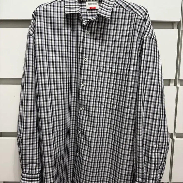 [BUNJANG] Extraordinary Black Check Shirt / [L-XL] 엑스트라오디너리 블랙 체크 셔츠