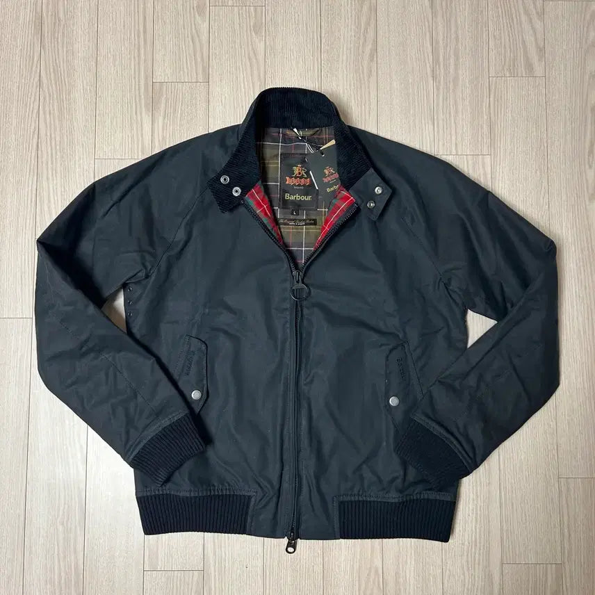 [BUNJANG] Barbour x Baracuta G9 Waxed Cotton Jacket / 바버 X 바라쿠타 왁스드 코튼 G9자켓 네이비 L