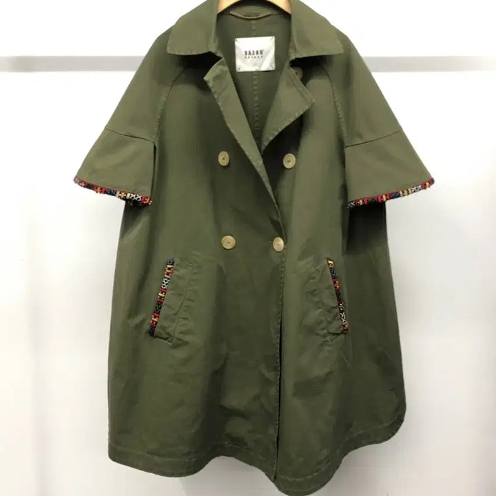 [BUNJANG] Bazar Deluxe Safari Cape Jacket Coat / 이태리 Bazar Deluxe 케이프 사파리 자켓 코트 40