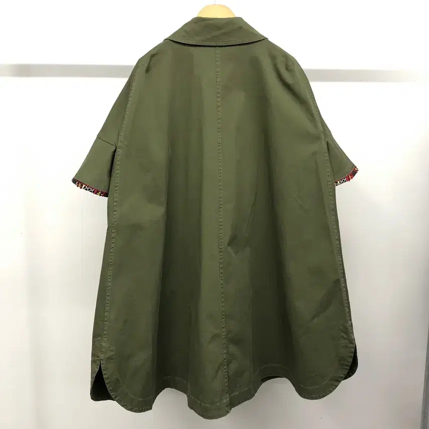 [BUNJANG] Bazar Deluxe Safari Cape Jacket Coat / 이태리 Bazar Deluxe 케이프 사파리 자켓 코트 40