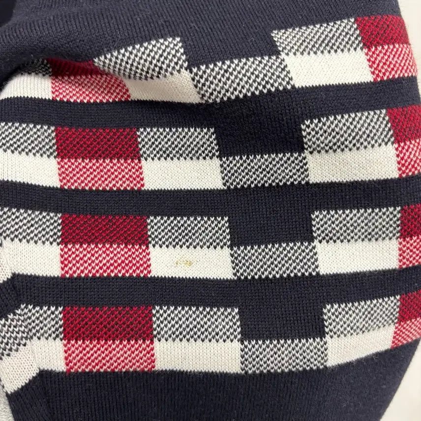 [BUNJANG] Thom Browne Hector Jacquard Check Knit / [3]톰브라운 사선완장 헥터 자카드 체크니트