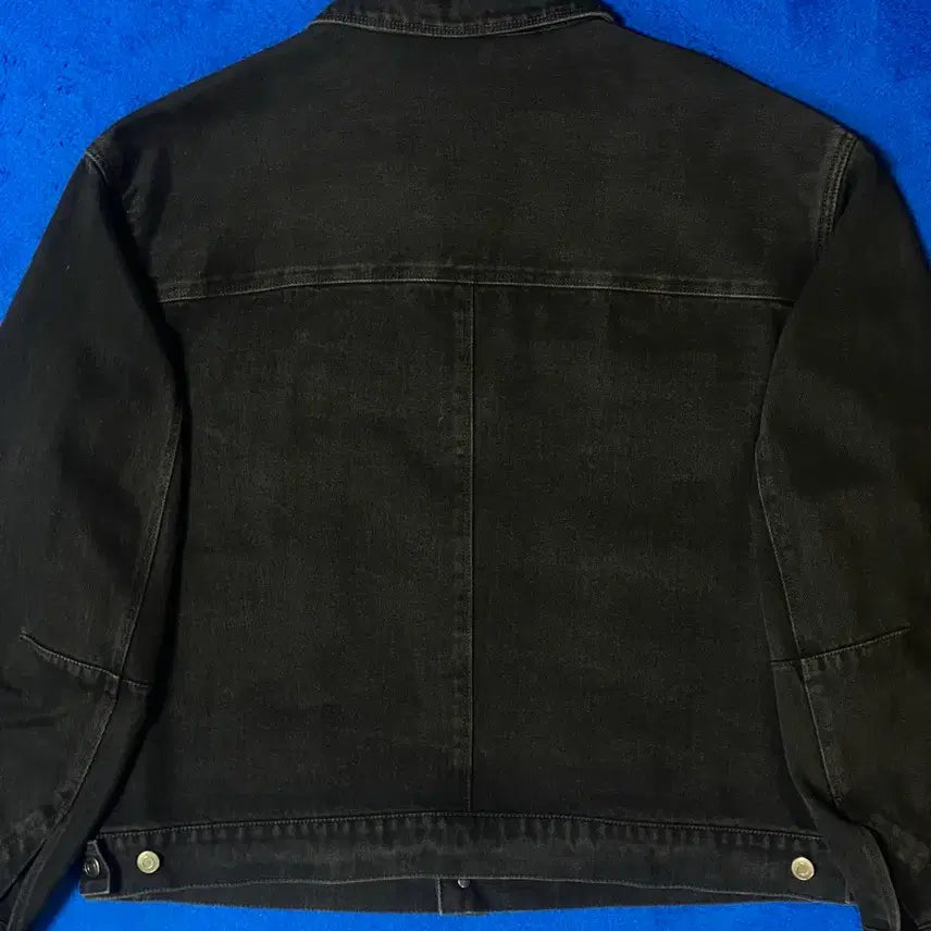 [BUNJANG] COOR Double Pocket Oversized Trucker Jacket - Black Denim / COOR 쿠어 더블포켓 오버핏 트러커 자켓 흑청 M