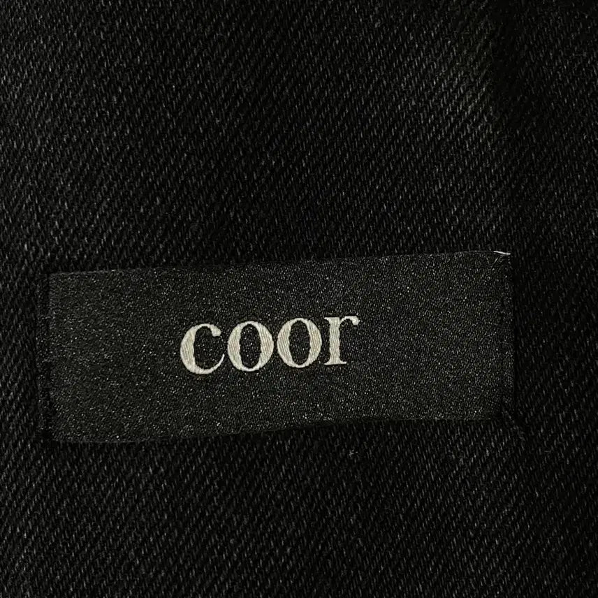 [BUNJANG] COOR Double Pocket Oversized Trucker Jacket - Black Denim / COOR 쿠어 더블포켓 오버핏 트러커 자켓 흑청 M
