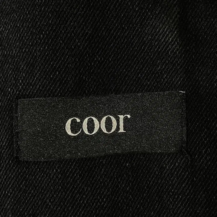 [BUNJANG] COOR Double Pocket Oversized Trucker Jacket - Black Denim / COOR 쿠어 더블포켓 오버핏 트러커 자켓 흑청 M