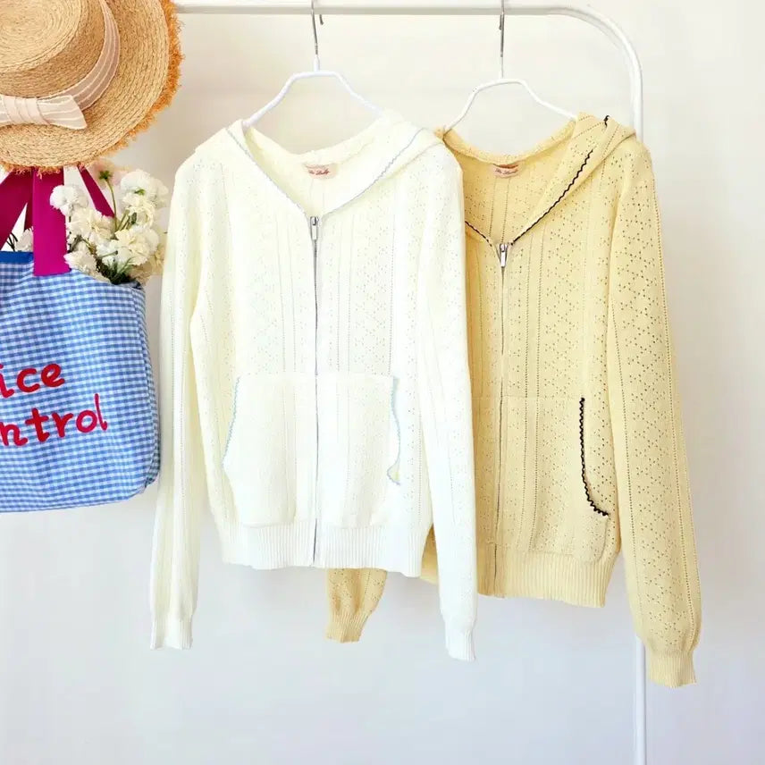 [BUNJANG] Perforated Hoodie Zip-up / 펀칭  후드집업