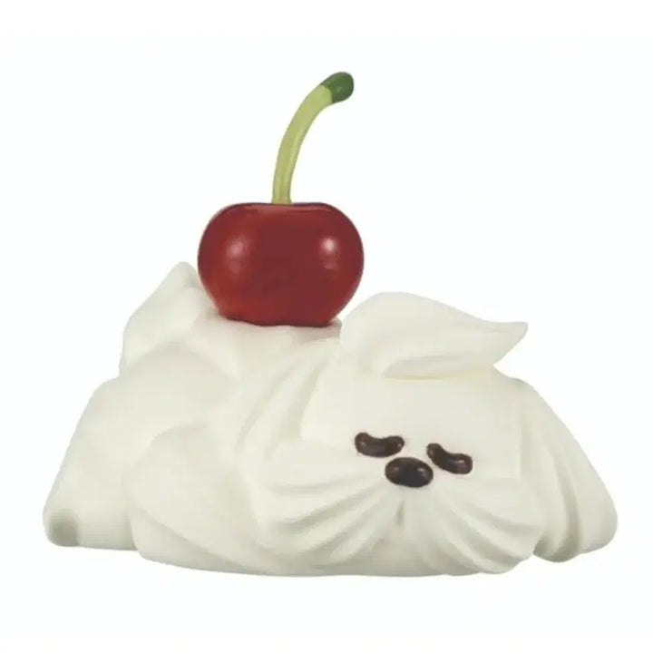 [BUNJANG] Cherry Whipped Cream Puppy Figure Set / 새상품) 체리 생크림 강아지 피규어 가챠 세트 인테리어 소품 인형 피규어