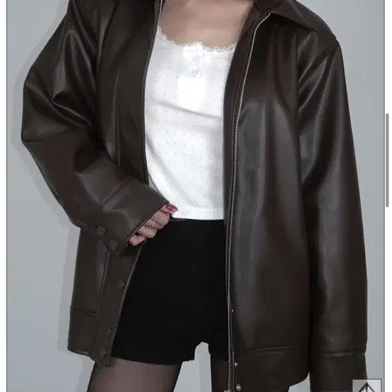 [BUNJANG] Pale Jade Dandy Leather Padded Jacket / 페일제이드Dandy Leather Padded Jacket In Brow
