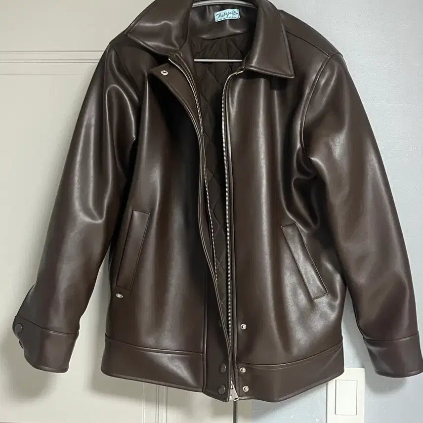 [BUNJANG] Pale Jade Dandy Leather Padded Jacket / 페일제이드Dandy Leather Padded Jacket In Brow