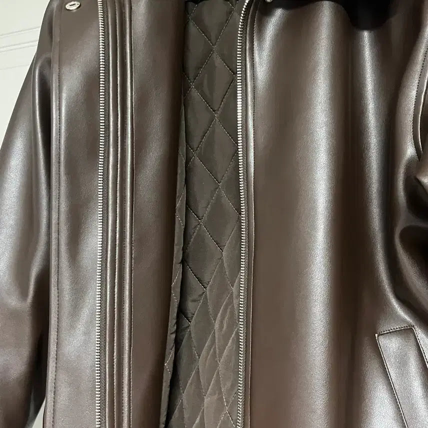 [BUNJANG] Pale Jade Dandy Leather Padded Jacket / 페일제이드Dandy Leather Padded Jacket In Brow