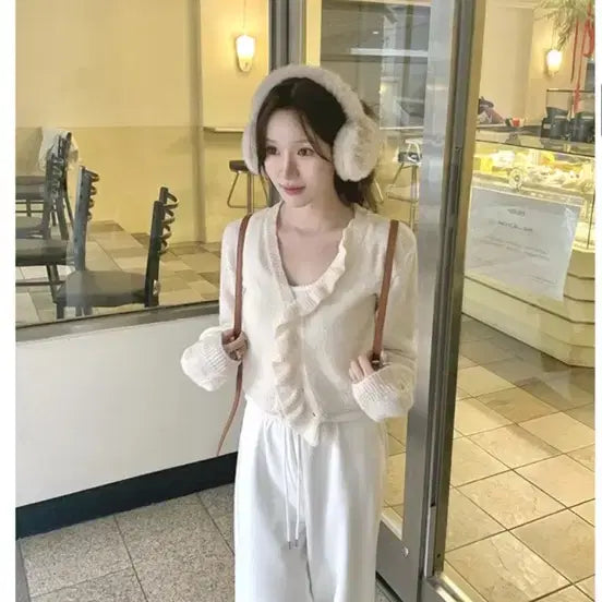 [BUNJANG] Ponete Eve Alpaca Cardigan Ivory / 포네티 Eve 알파카 가디건 아이보리