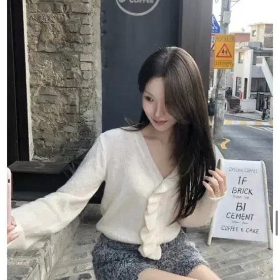 [BUNJANG] Ponete Eve Alpaca Cardigan Ivory / 포네티 Eve 알파카 가디건 아이보리