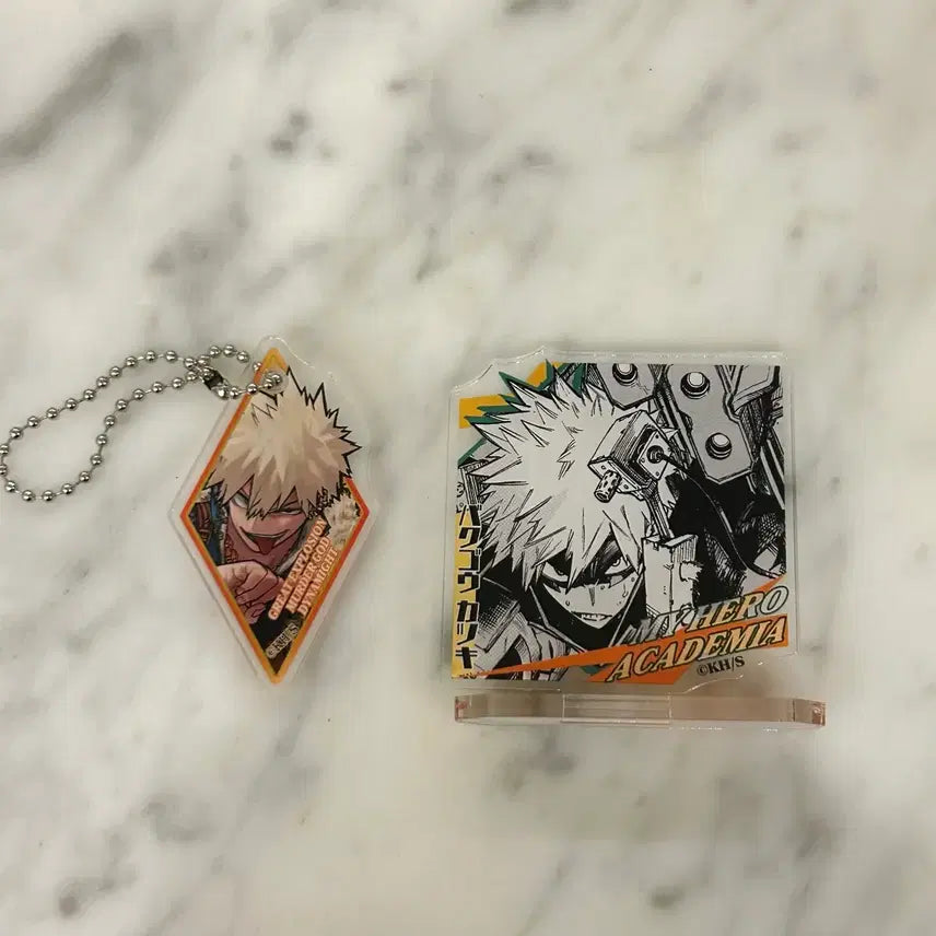 [BUNJANG] My Hero Academia Bakugo Acrylic Keyring Bundle Set / 나히아 히로아카 바쿠고 원화 아크릴, 키링 일괄 양도