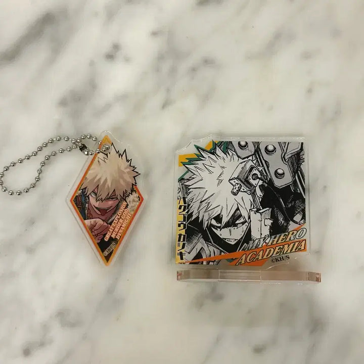 [BUNJANG] My Hero Academia Bakugo Acrylic Keyring Bundle Set / 나히아 히로아카 바쿠고 원화 아크릴, 키링 일괄 양도