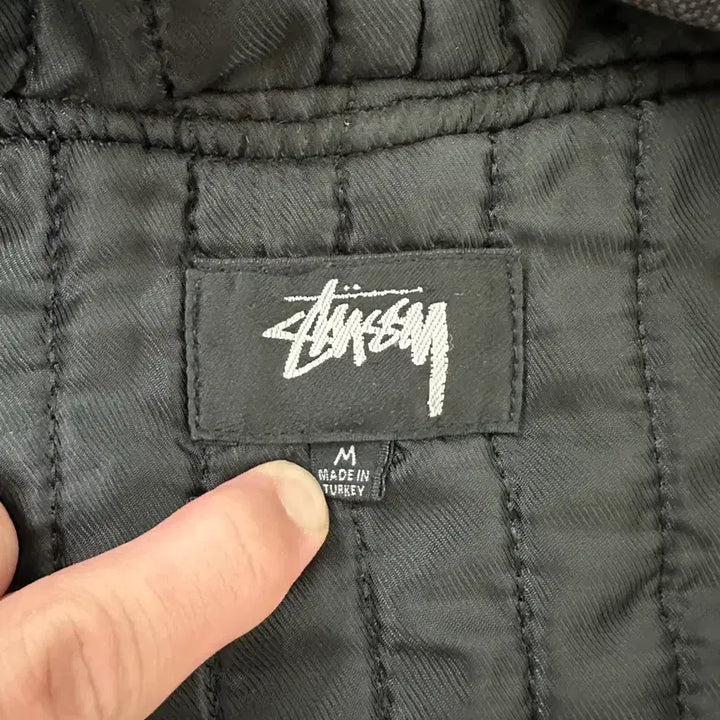 [BUNJANG] Stussy Canvas Insulated Work Jacket Black / 스투시 캔버스 인슐레이티드 워크 자켓 블랙