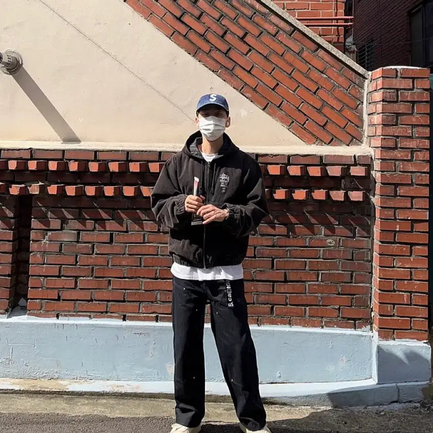 [BUNJANG] Stussy Canvas Insulated Work Jacket Black / 스투시 캔버스 인슐레이티드 워크 자켓 블랙
