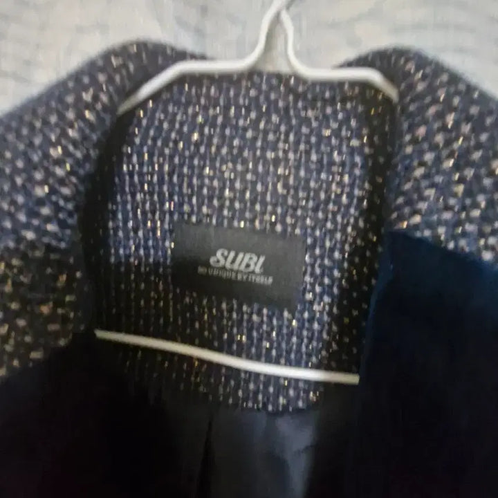 [BUNJANG] SURBI Tweed Velvet Point Jacket / SURBI 트위드 벨벳 포인트 자켓