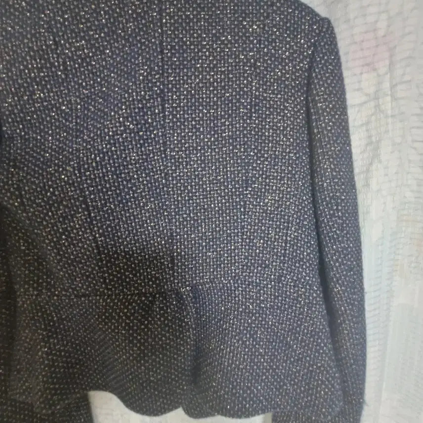 [BUNJANG] SURBI Tweed Velvet Point Jacket / SURBI 트위드 벨벳 포인트 자켓