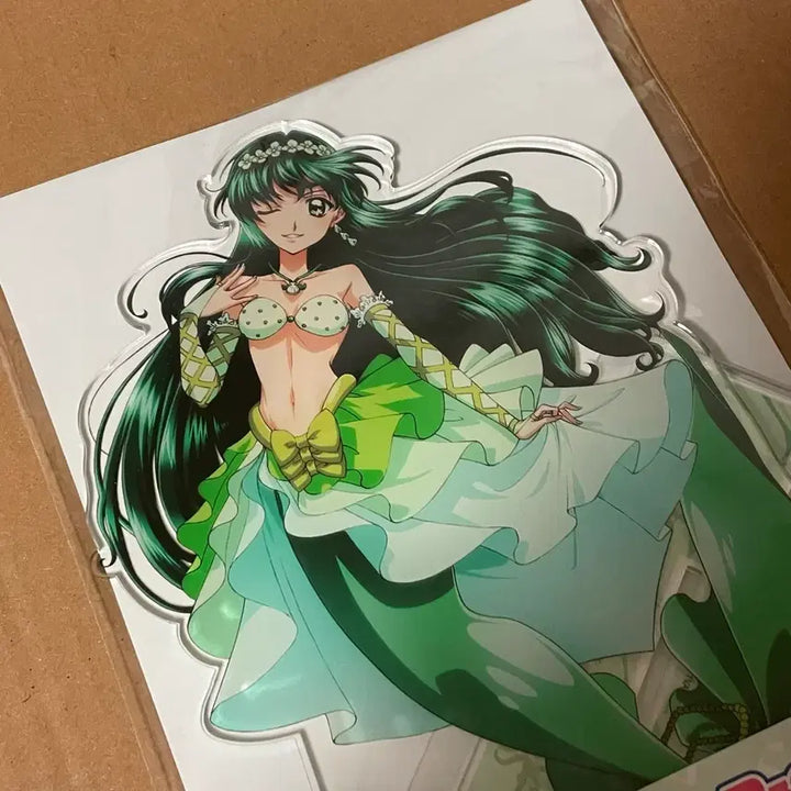 [BUNJANG] Mermaid Melody Pichi Pichi Pitch Rina Big Acrylic Stand / 미개봉) 머메이드 피치피치핏치 쿠지 뽑기 b상 리나 빅아크릴 스텐드