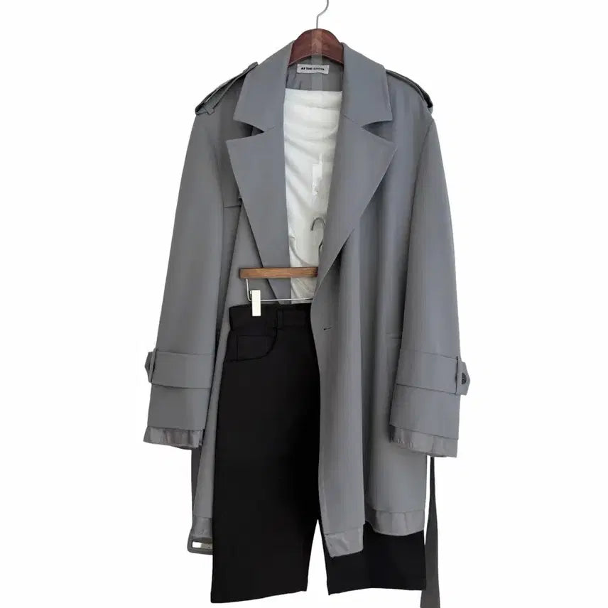 [BUNJANG] At The Bay, Layered Trench Coat / 교신안함)엣더베이글 레이어드 트렌치 코트-b급 가격 달라요