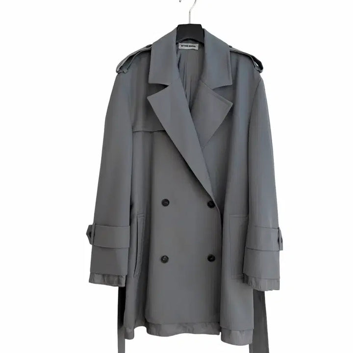 [BUNJANG] At The Bay, Layered Trench Coat / 교신안함)엣더베이글 레이어드 트렌치 코트-b급 가격 달라요