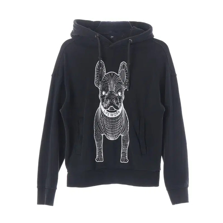 [BUNJANG] Life Work Radog Graphic Oversized Hoodie XS / 라이프워크 빅 라독 그래픽 오버핏 후드티 XS