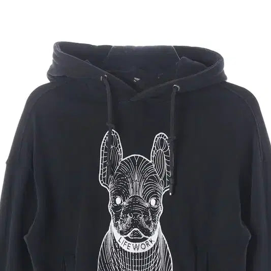 [BUNJANG] Life Work Radog Graphic Oversized Hoodie XS / 라이프워크 빅 라독 그래픽 오버핏 후드티 XS