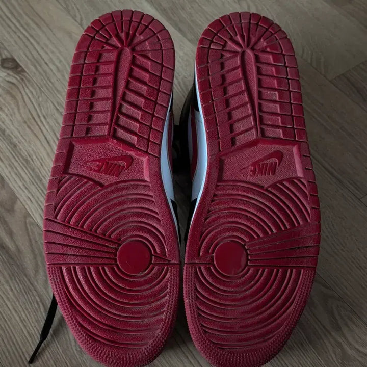 [BUNJANG] Nike Jordan 1 Mid Gym Red Black White 275 Sneakers / 조던 1 미드 짐레드 블랙 화이트 275