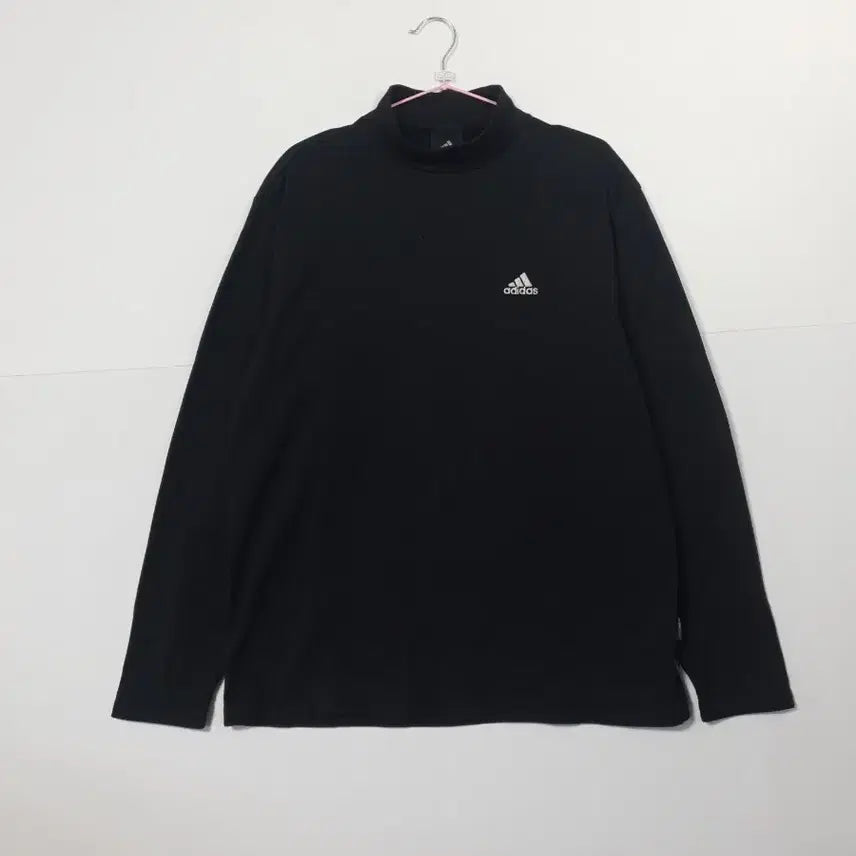 [BUNJANG] Adidas Black Turtleneck Long Sleeve T-Shirt / 아디다스 블랙 목폴라 긴팔티