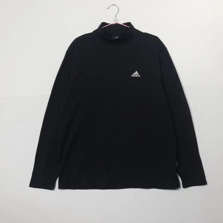 [BUNJANG] Adidas Black Turtleneck Long Sleeve T-Shirt / 아디다스 블랙 목폴라 긴팔티